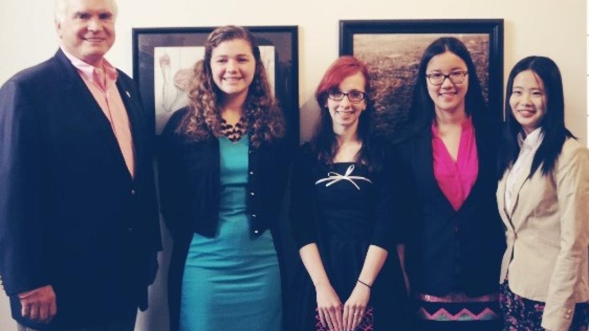 MK with top 4 art comp 2014 winners 