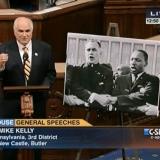 MK Hesburgh floor tribute pic 